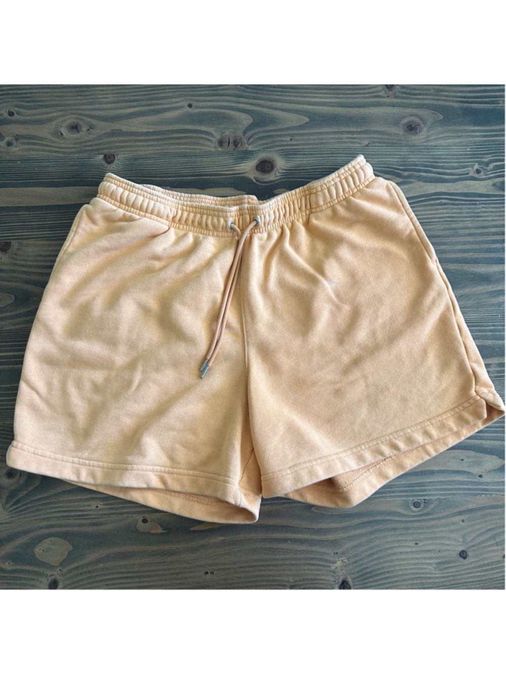Cozi Athletic Shorts Womens L Orange Drawstring Lounge Gym Shorts